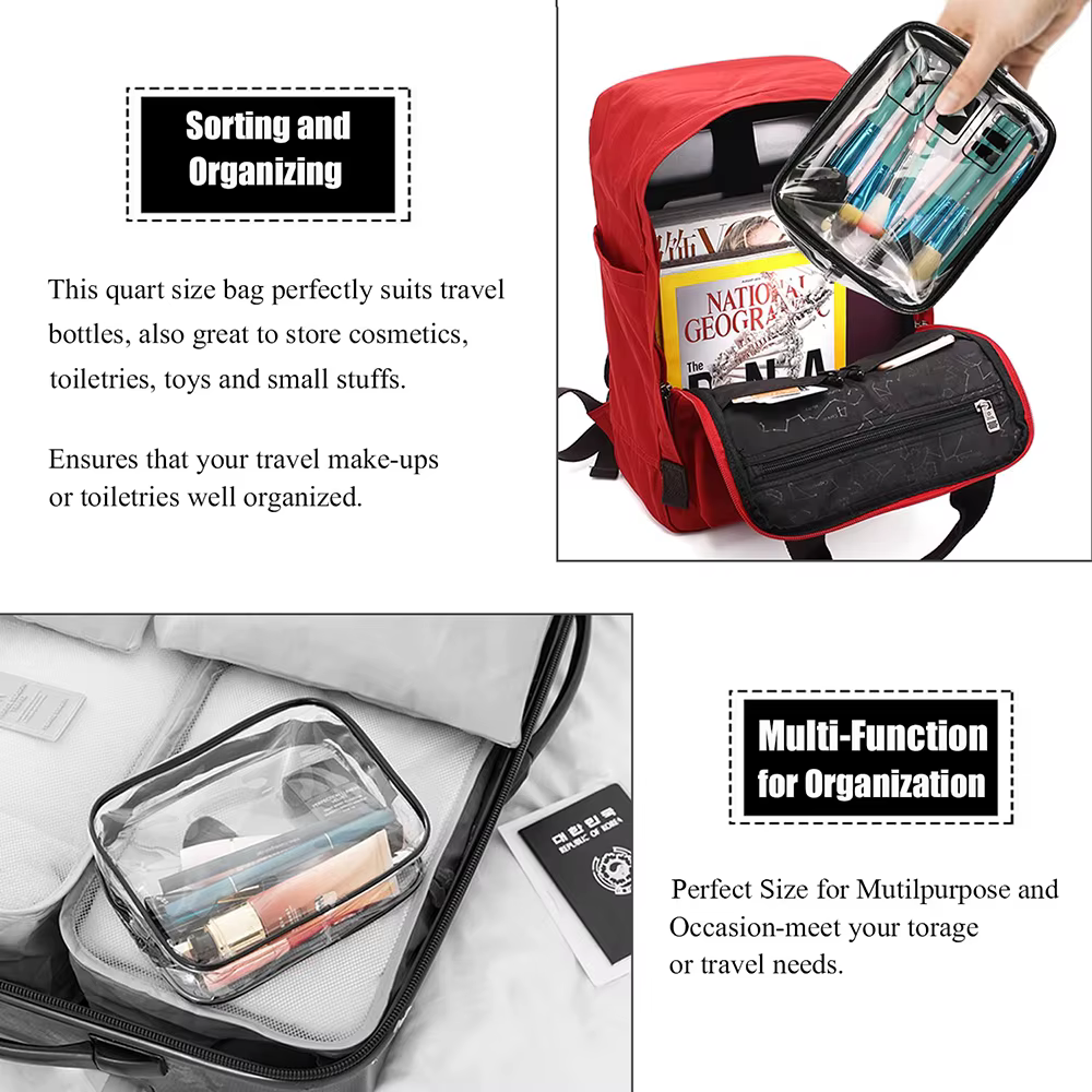 Pochette à cosmétiques 3 pièces