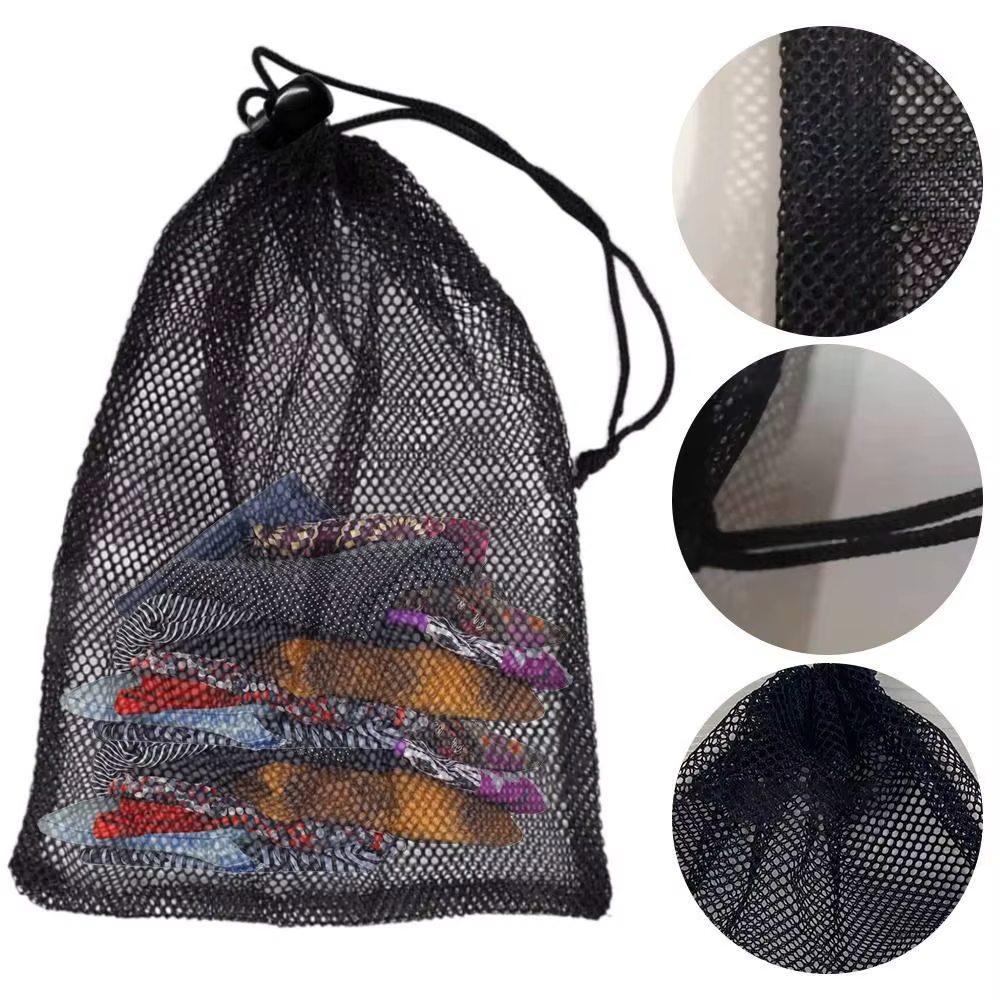 Sac à illant Respirant Portable en Nylon Noir