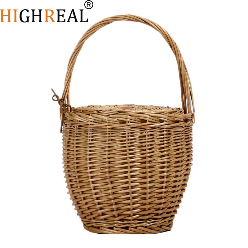 Sac panier en osier pour femmes