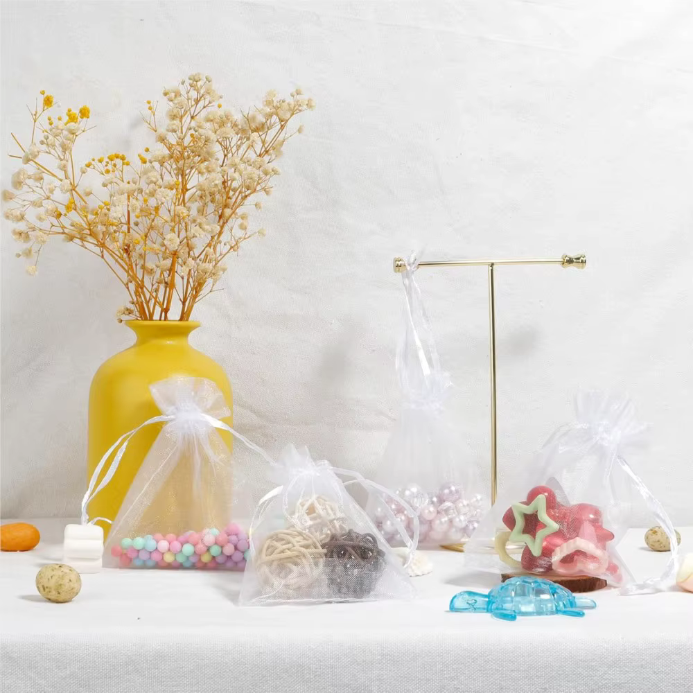 Sac en Organza transparent blanc