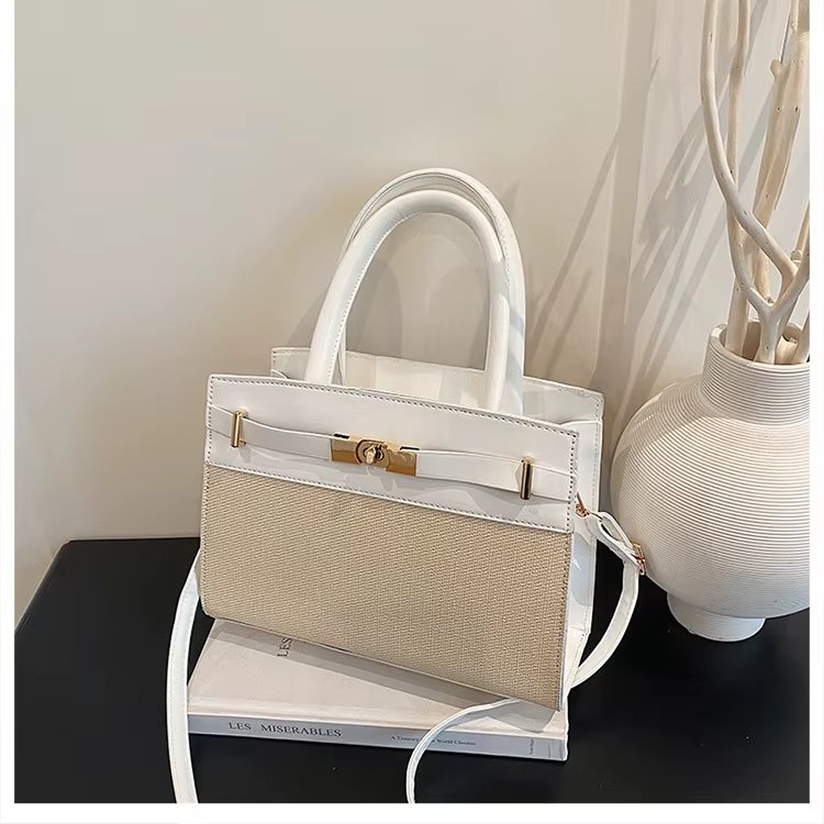 Sac à bandoulière décontracté tendance grande capacité, style urbain simple, pour usage quotidien en hiver