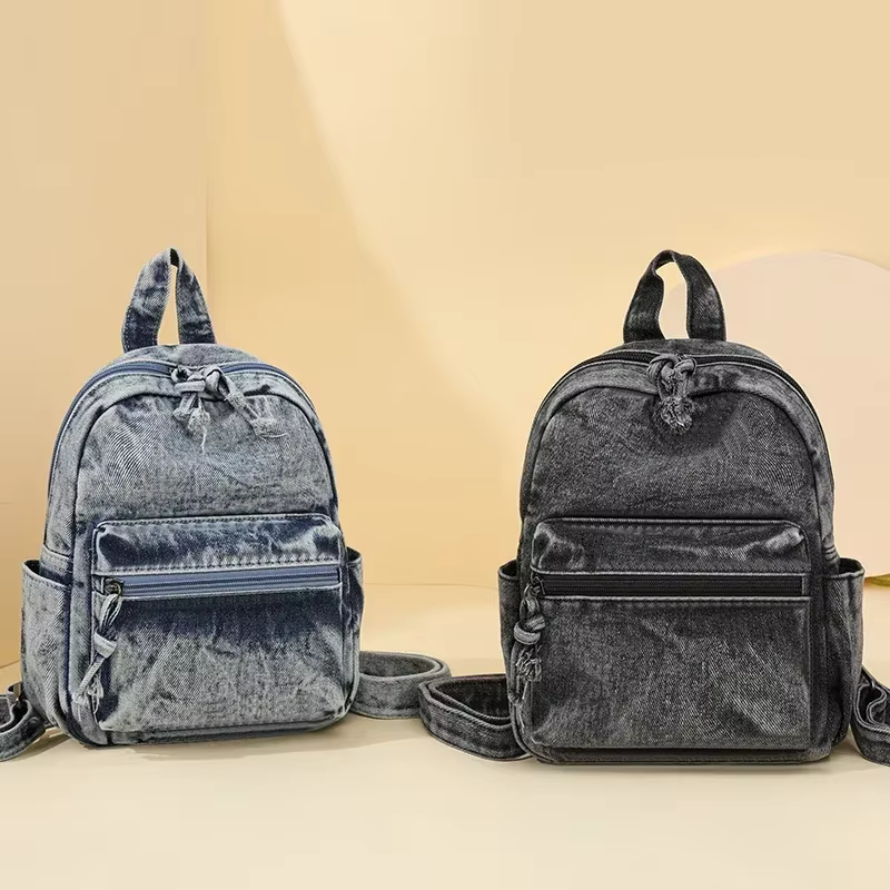 Mignon à la mode décontracté polyvalent 2025 sacs d'école de haute qualité nouveau Denim fermeture éclair