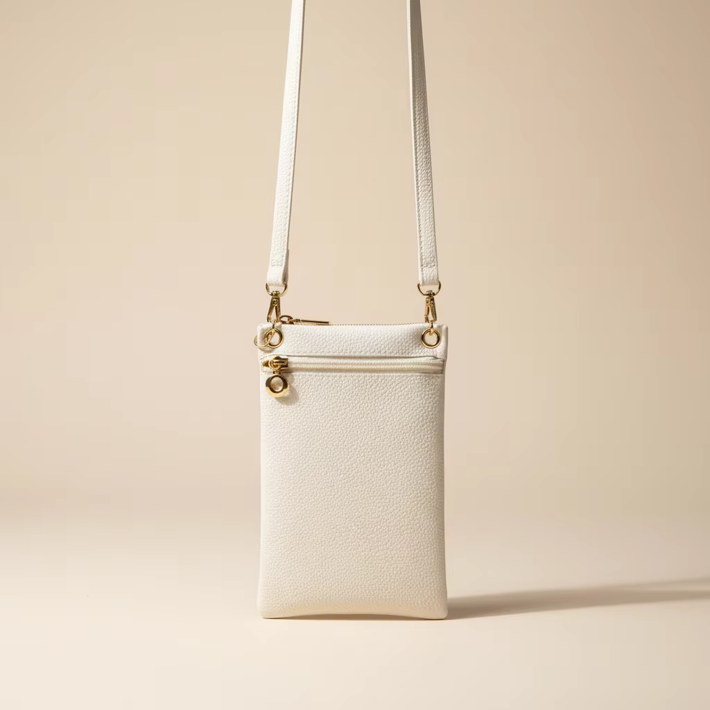 Sac à bandoulière pour femme en texture litchi
