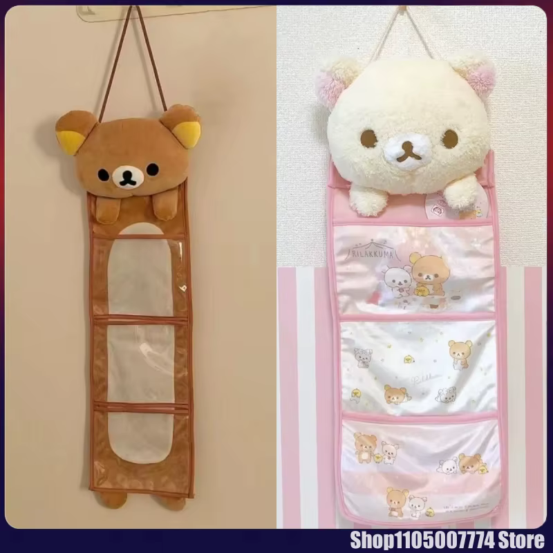 Kawaii Rilakkumas sac de rangement suspendu au mur dessin animé