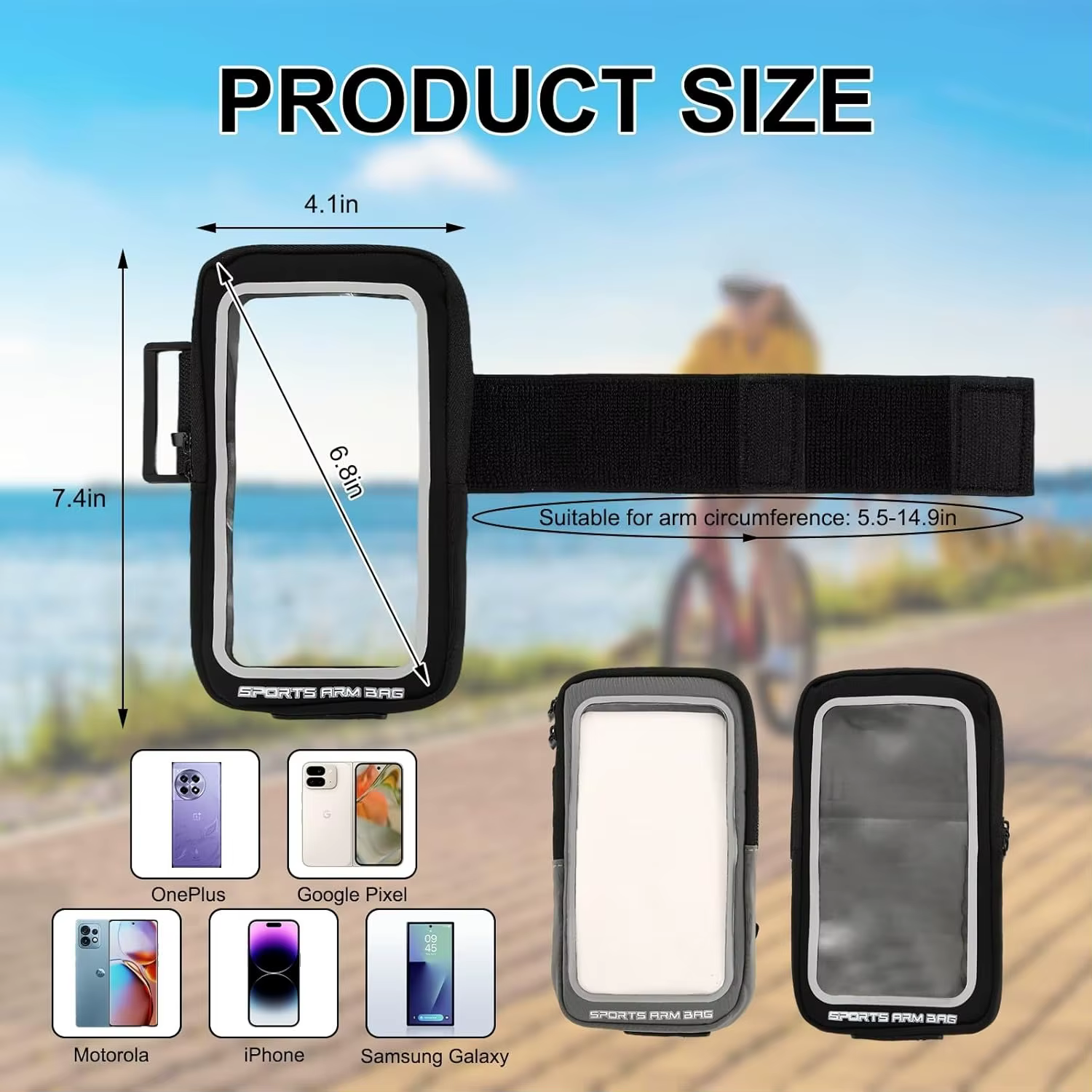 Sac de téléphone de Sport imperméable et respirant pour le cyclisme et la course