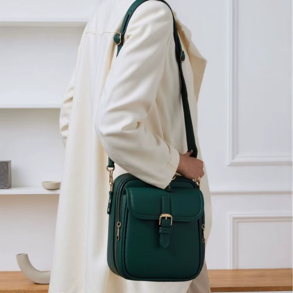 Sac messager en cuir pour femmes