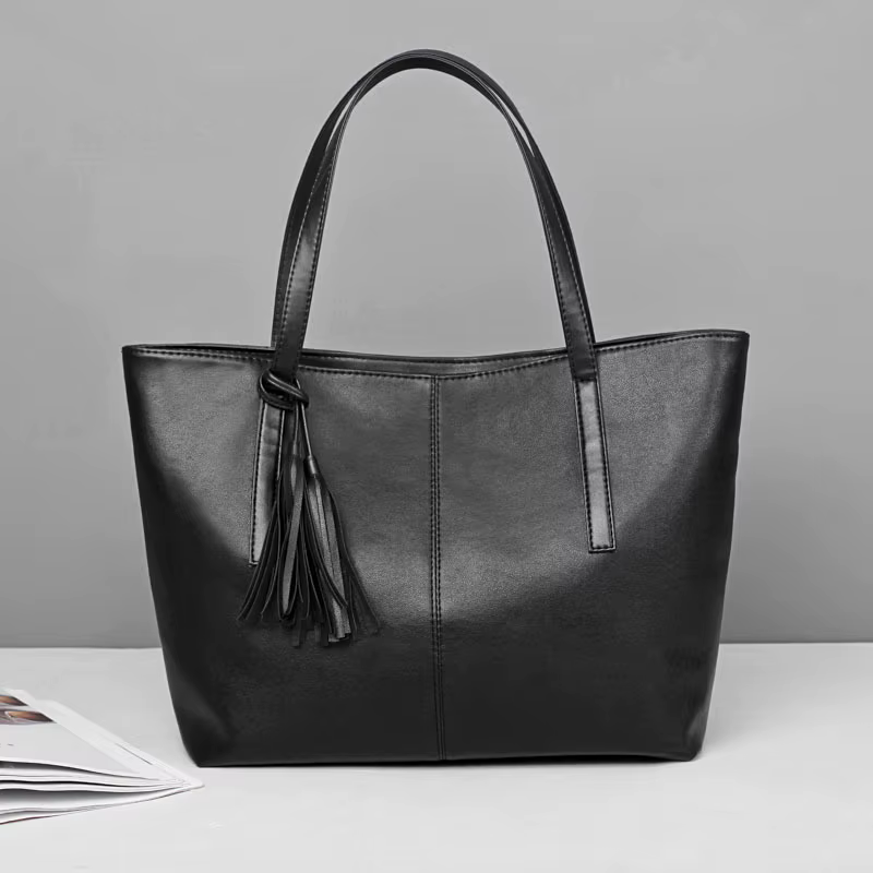 Dames grande capacité sacs à Main femmes rétro gland Design fourre-tout marque de luxe en cuir PU Sac à bandoulière