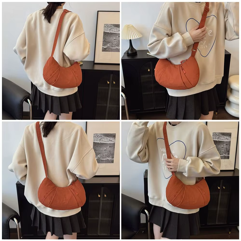Sac à bandoulière de couleur unie