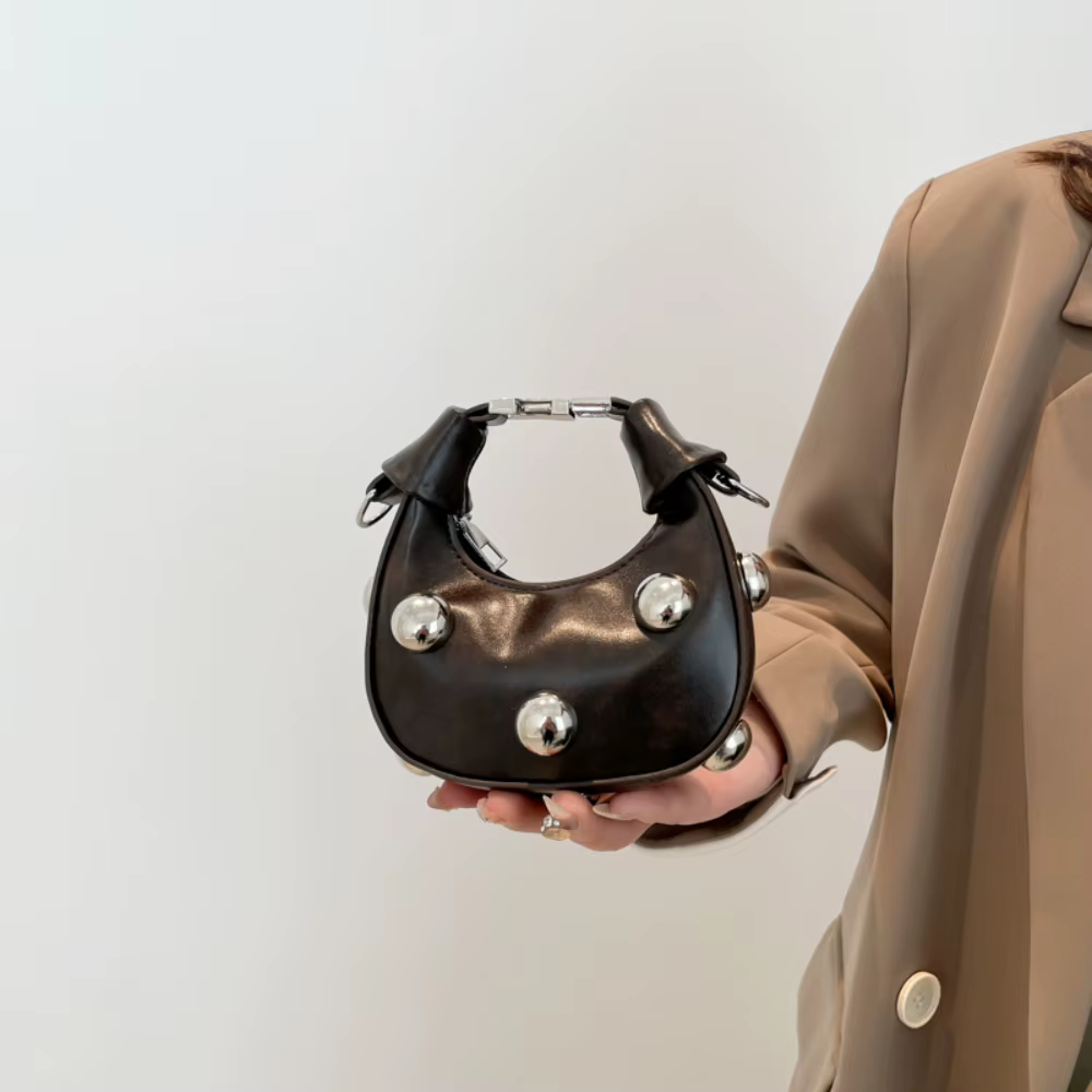 Sac à bandoulière clouté haut de gamme