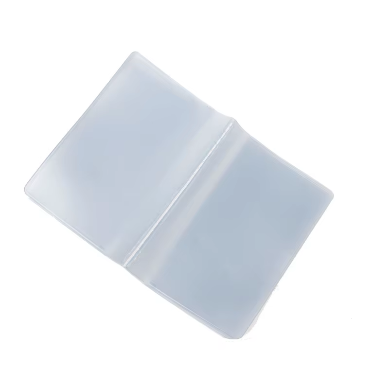Q1QA – pochette transparente en plastique PVC pour carte de crédit