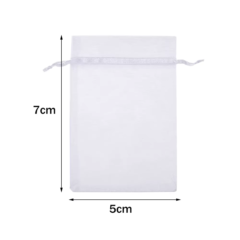 Sac en Organza transparent blanc