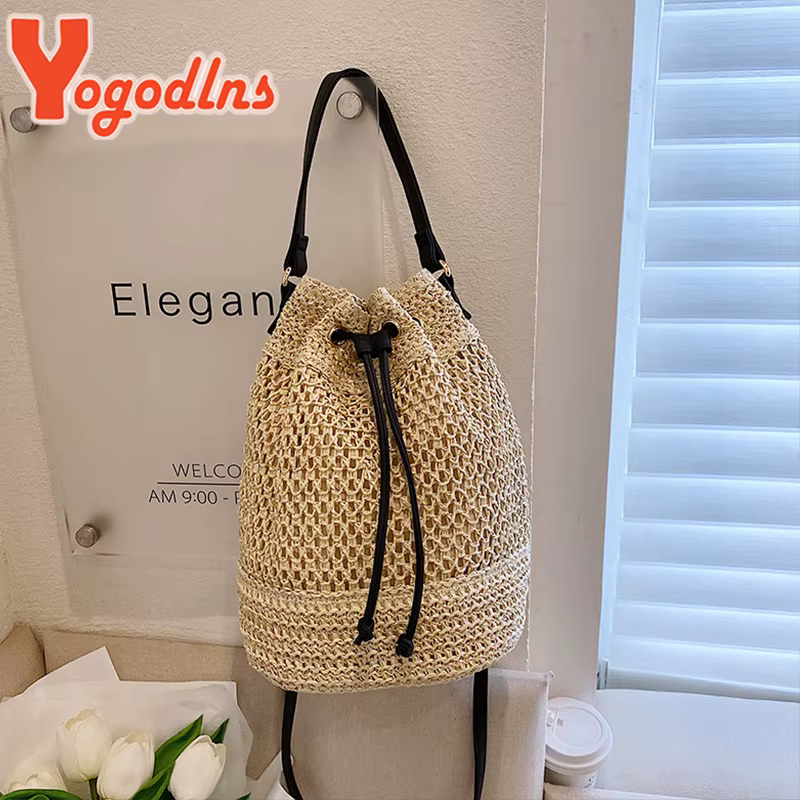 Sac d'été en paille tressée pour femmes