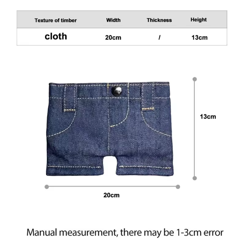 Portefeuille pliable de poche en jean