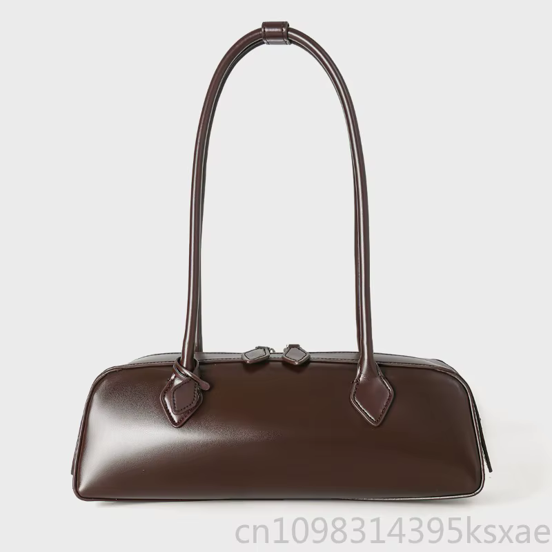 Sac à bandoulière pour femme en cuir véritable grande capacité, style minimaliste coréen, rouge, pour mariage