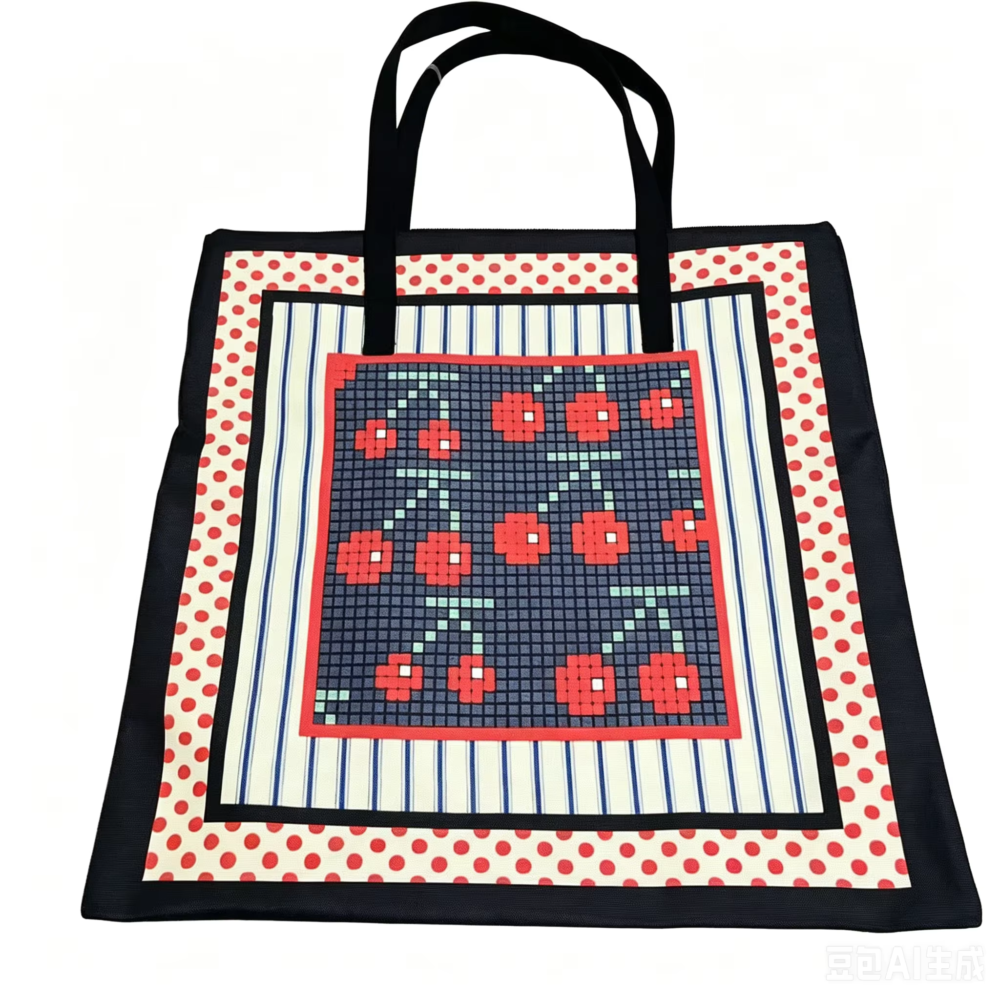 Sacs en toile carrés, sacs de shopping décontractés
