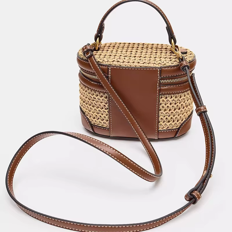 Sac à main rétro tissé à la main pour femme