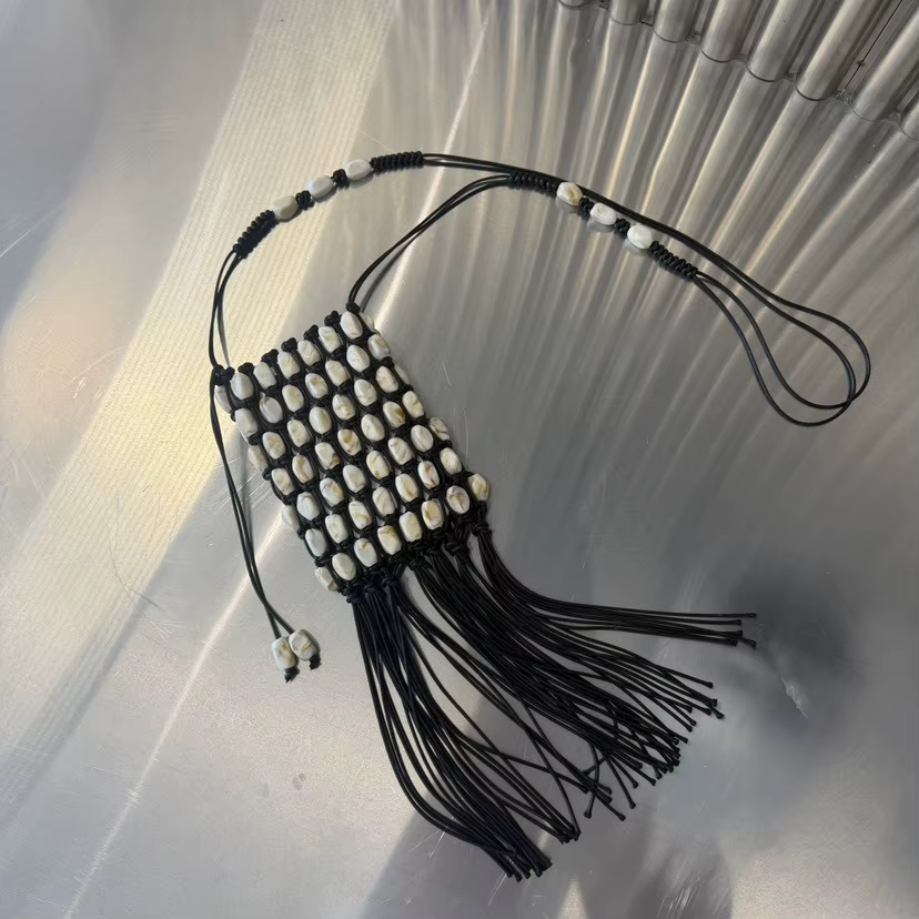 Nouveau Sac à bandoulière perlé en pierre tendance
