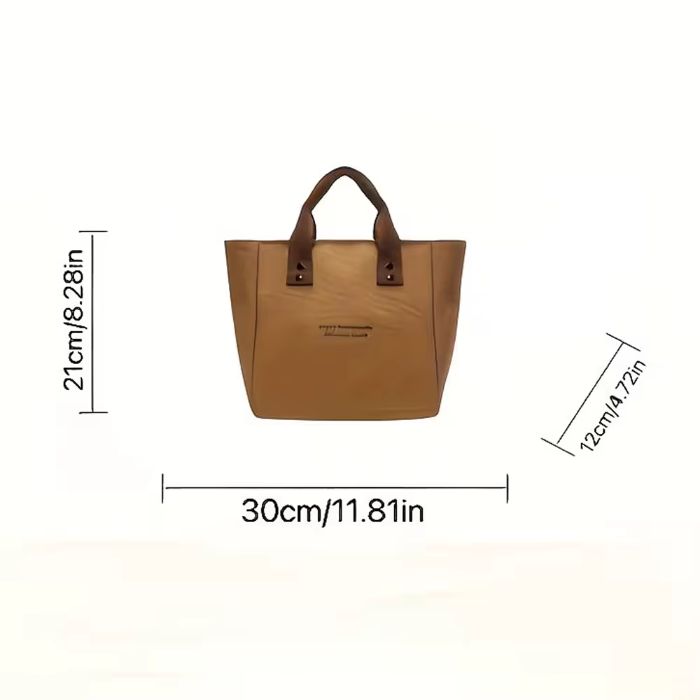 Sac fourre-tout décontracté en toile avec pendentif cloche et fermeture éclair ; ce sac