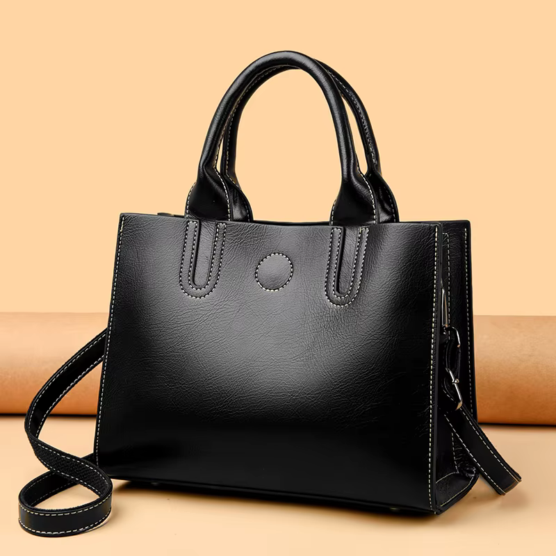 Sac à Main de Luxe en Cuir de Grande Capacité pour Femme