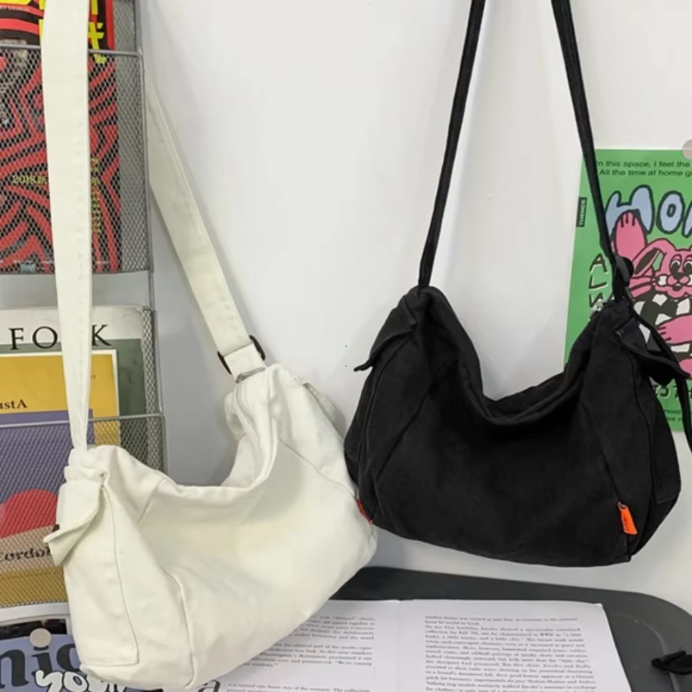 Hobo – sac à bandoulière en tissu toile pour femmes