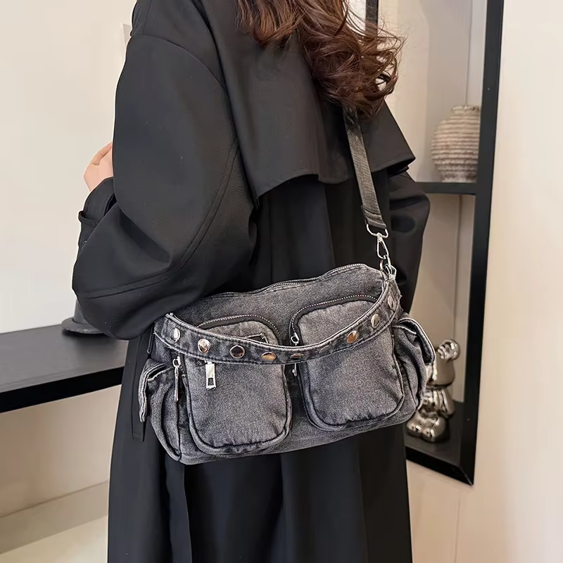 Denim Vintage bandoulière sac