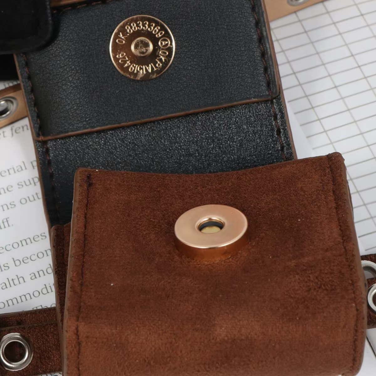 2026 Mini sacs banane pour filles en cuir PU suédé
