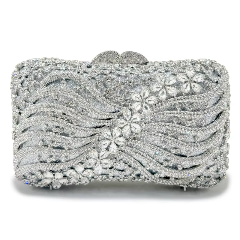 Boutique femmes cristal pochette sacs de soirée de mariage strass