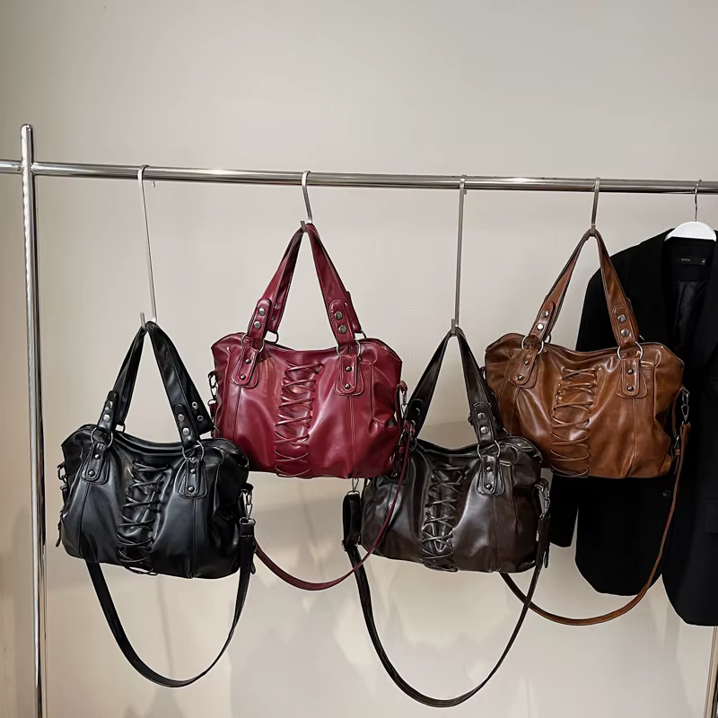Sac à bandoulière café Vintage haut de gamme pour femme