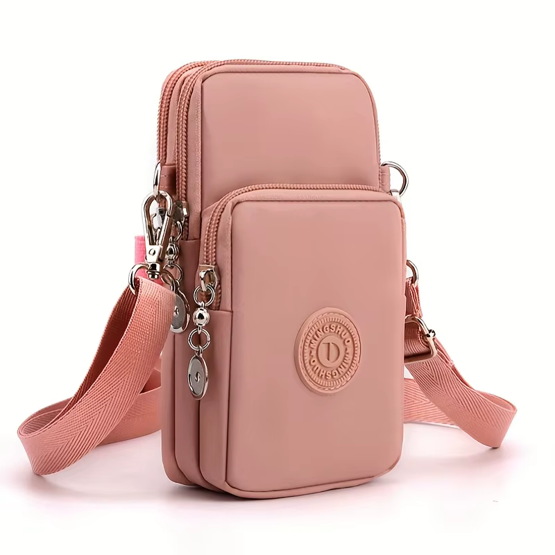 Sac bandoulière élégant beige multi-poches
