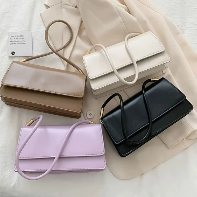 Sac à bandoulière en cuir PU pour femmes