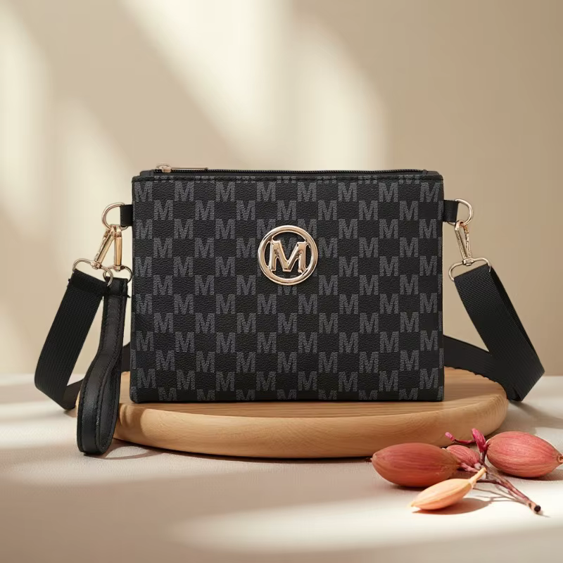 Petit sac à bandoulière monogramme rétro vintage