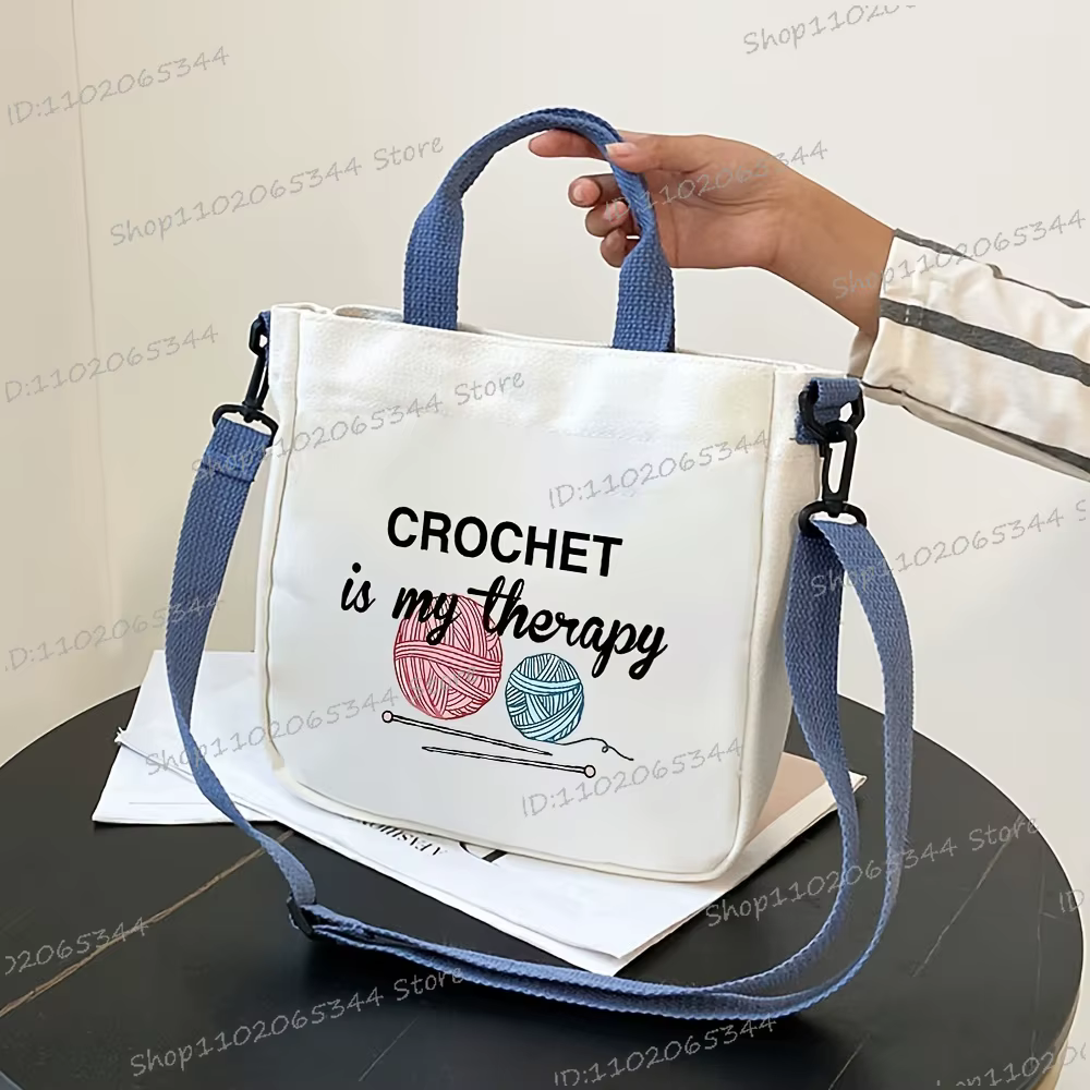 Sac à bandoulière sur le thème du crochet pour femme