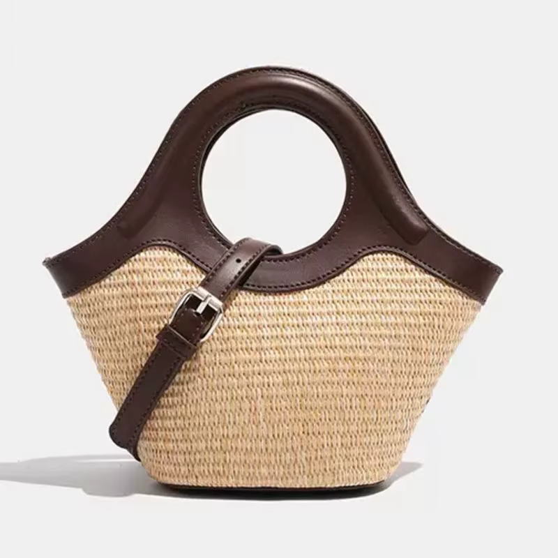 2025 femmes nouveau Design polyvalent paille tissé sacs à main dame