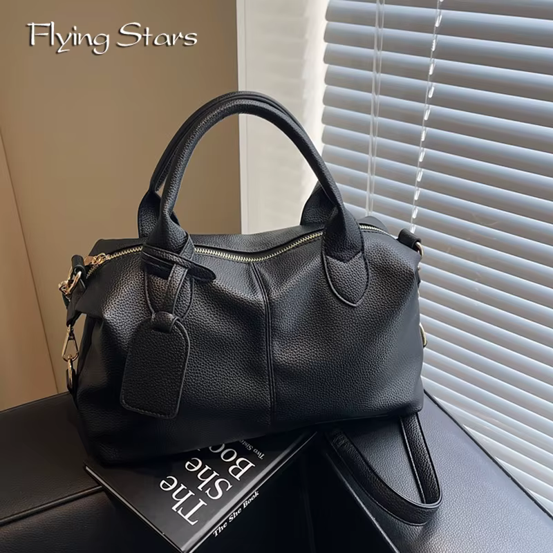 Sac à bandoulière de luxe en cuir souple PU pour femmes