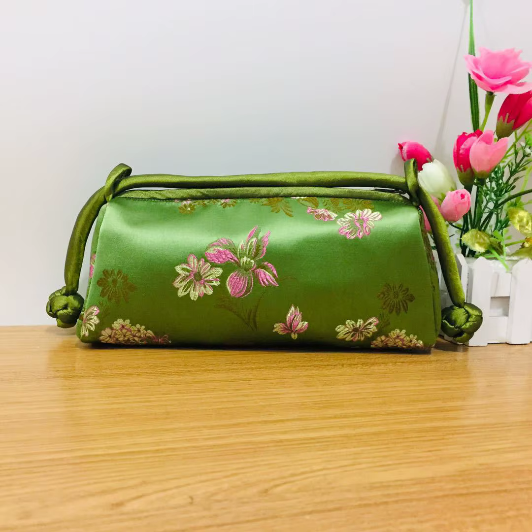 Sac à main de luxe en soie de style chinois pour femme