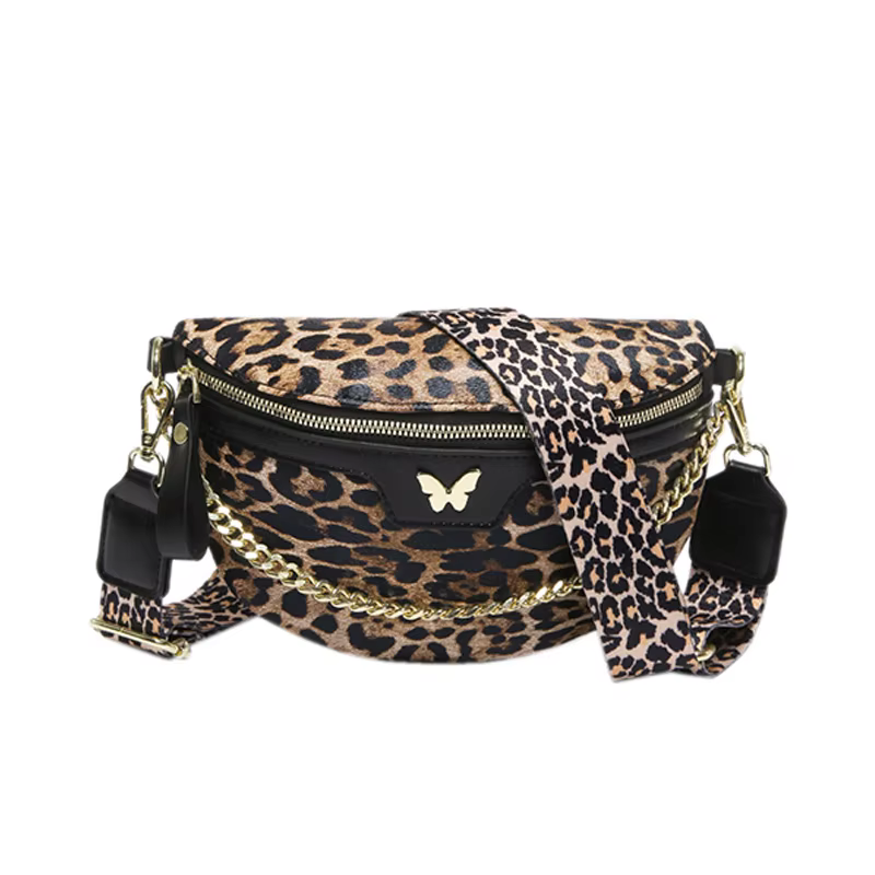 Sac banane imprimé léopard pour femme