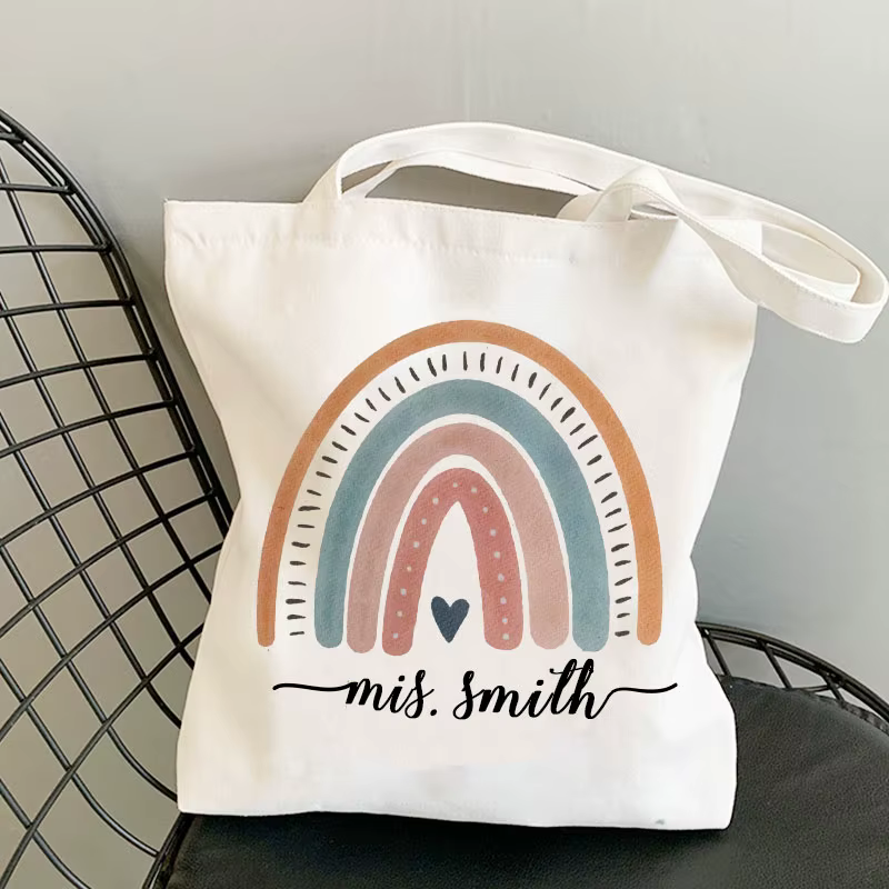 Sacs fourre-tout personnalisés pour cadeaux de l'enseignant