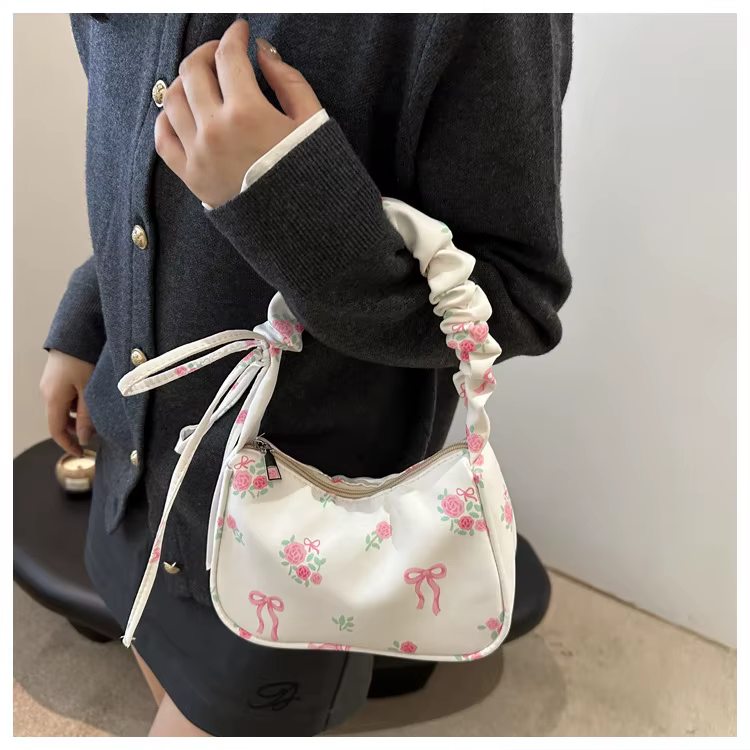 Sac en toile à fleurs douces et douces pour femmes