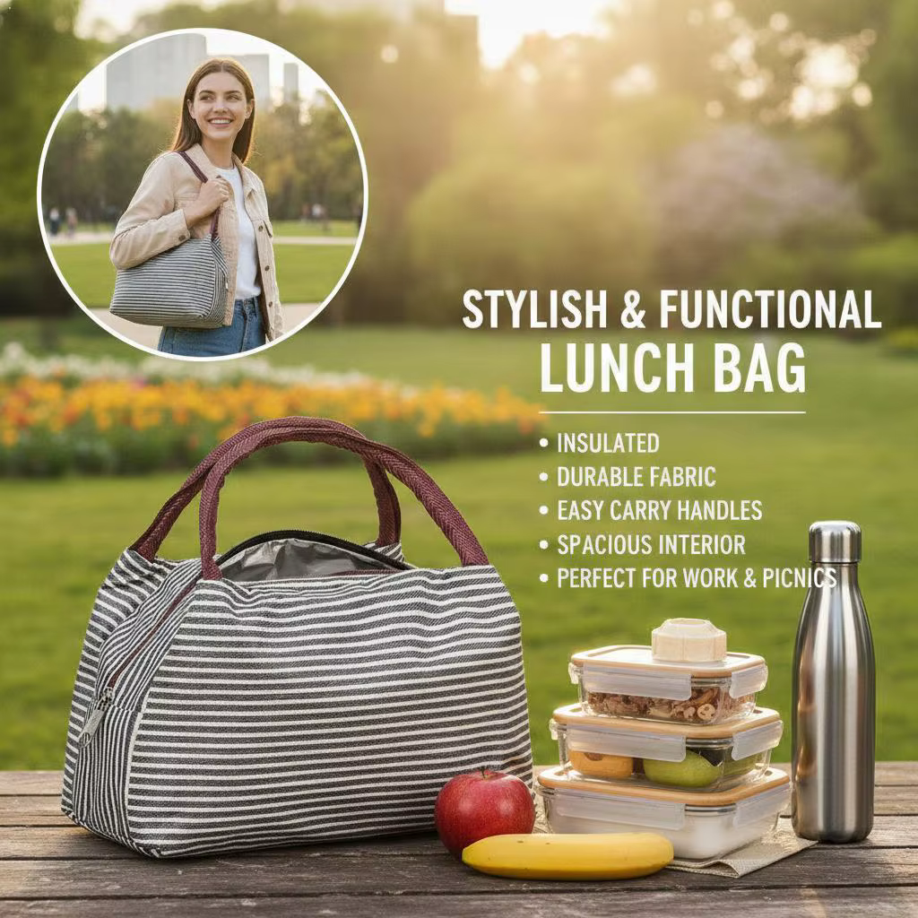 Sac isotherme portable pour boîte à bento