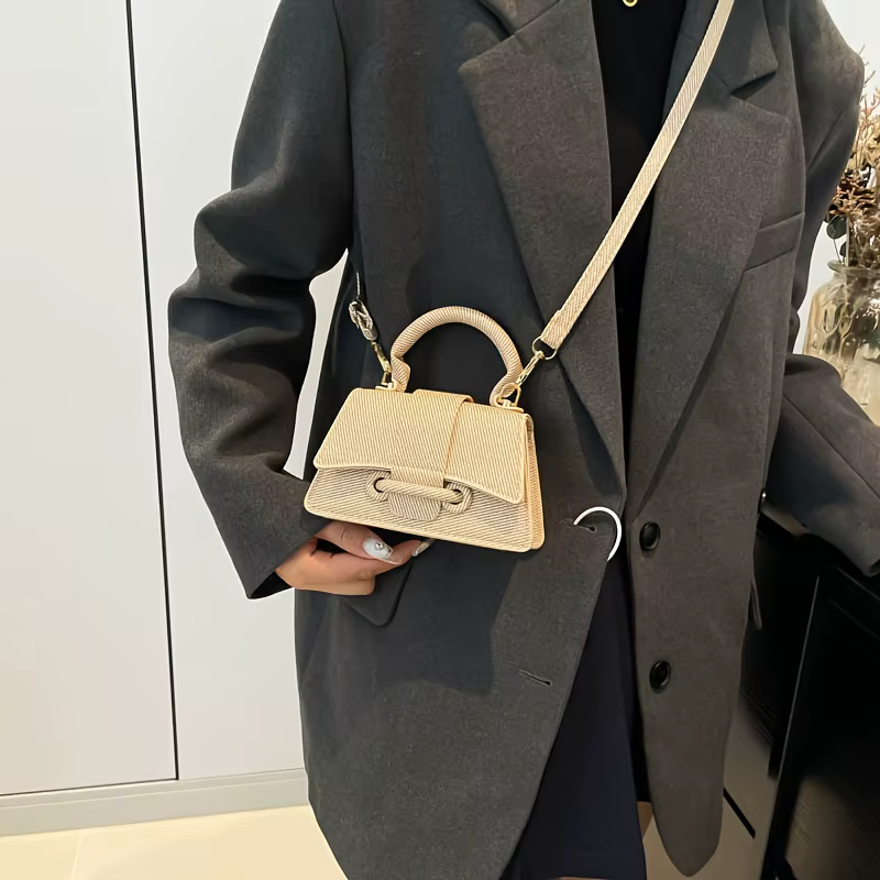 Sac à main mini tissé élégant pour femme