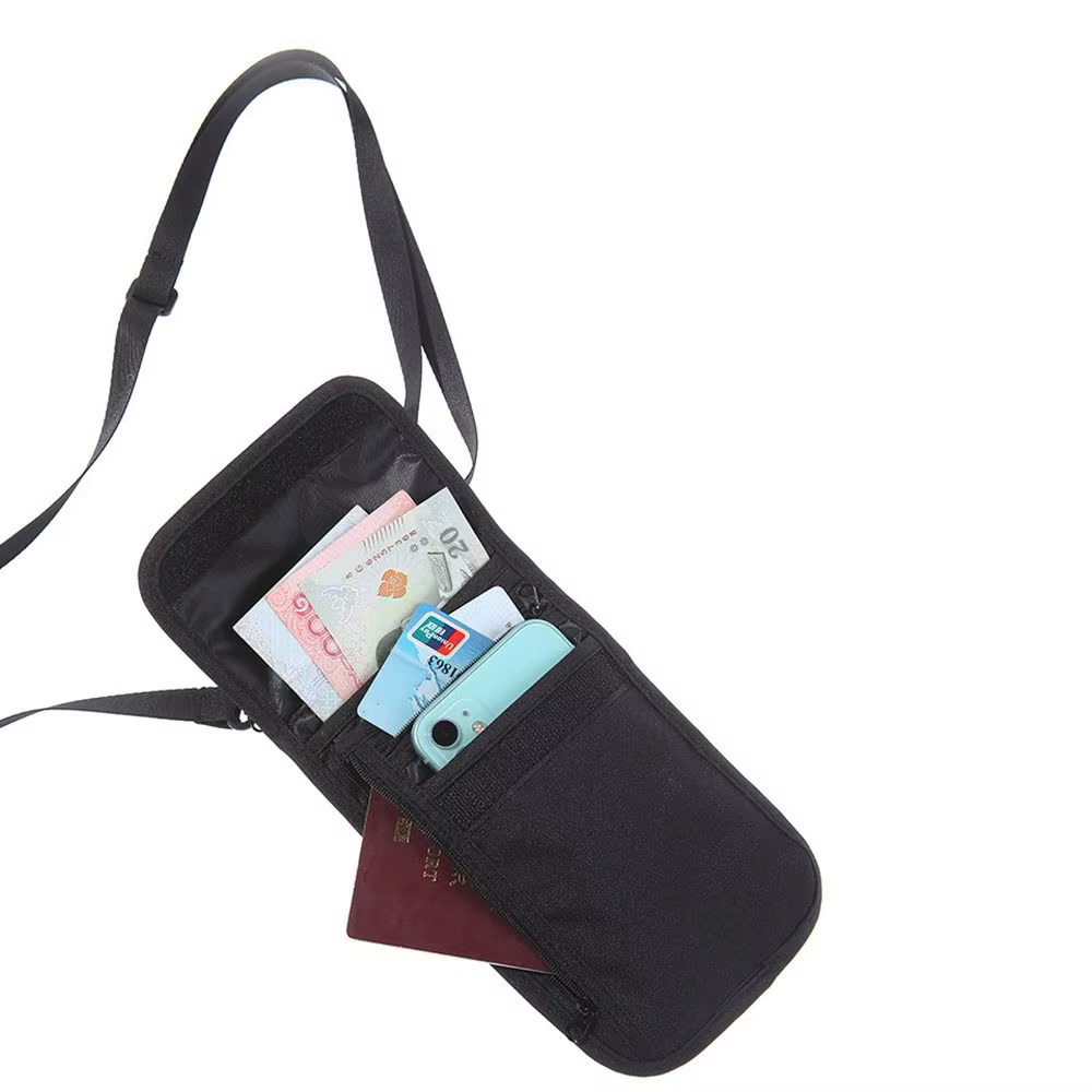 Khaiki – sac de passeport suspendu noir