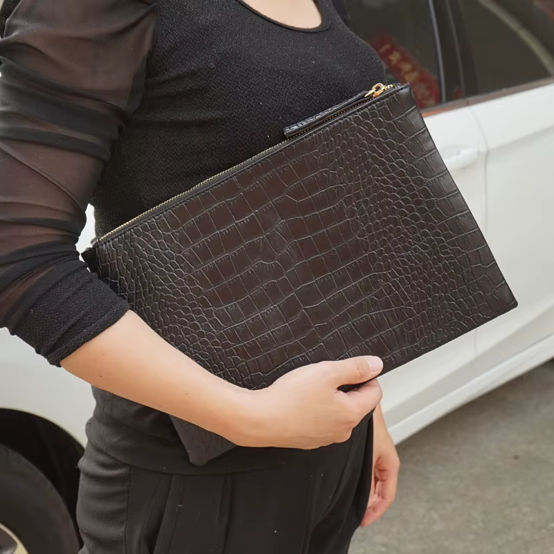 Sac à main et porte-monnaie en cuir PU souple pour femmes