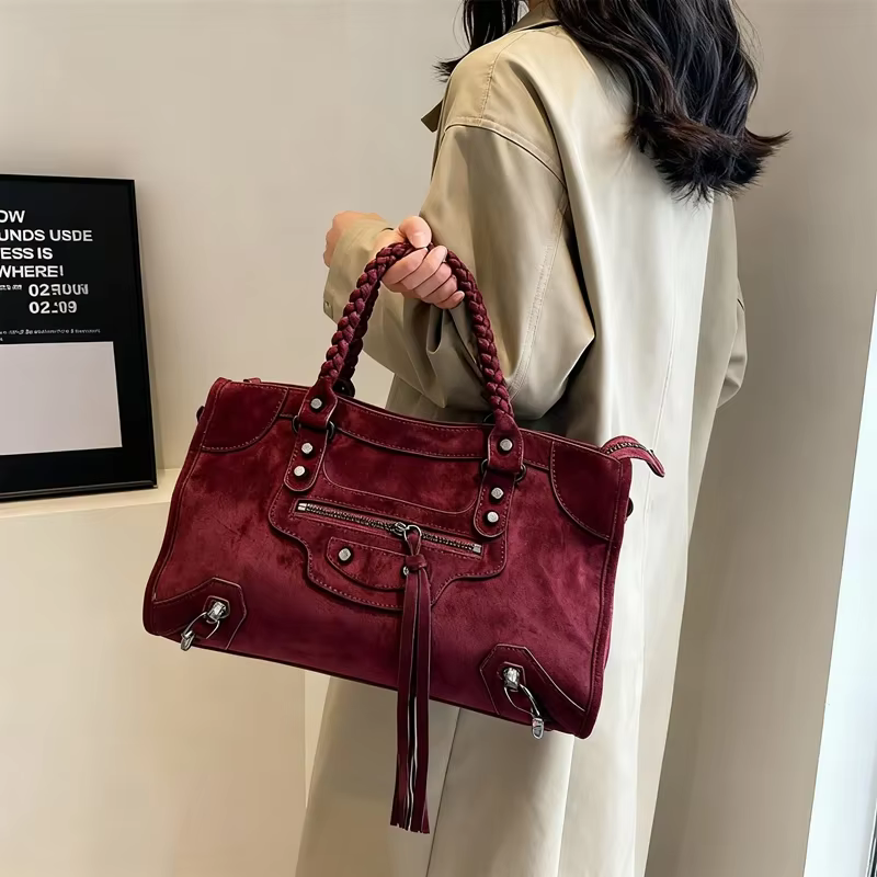 Paris Rivet Locomotive sac ins Spice Girl sac français Premium Sense rétro à la mode Portable oreiller sac une épaule sac à bandoulière