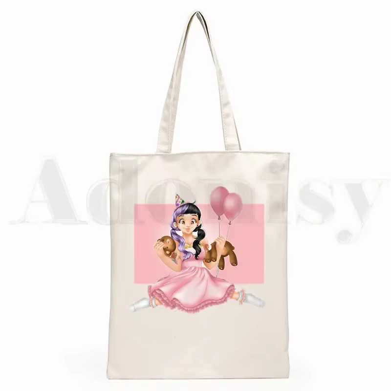 Cry Baby Melanie Martinez Design esthétique épaule femmes femme pliable toile sac à bandoulière
