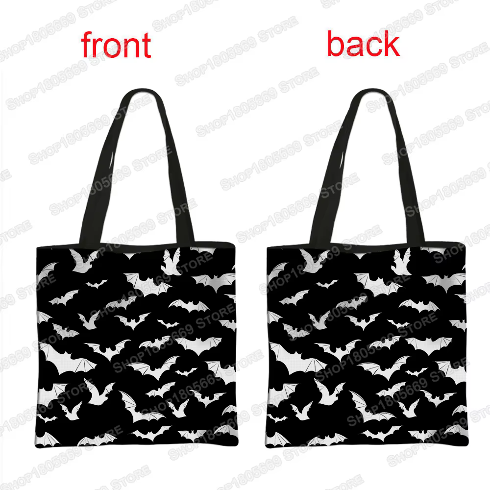 Vampire VLAD TEPES sacs à bandoulière femmes sac à main gothique chauve-souris fantôme fourre-tout décontractés sac réutilisable dames sac à provisions
