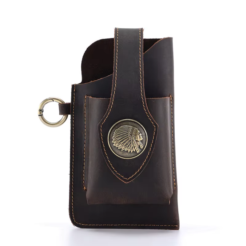 Sac de téléphone portable en cuir - Sac vintage