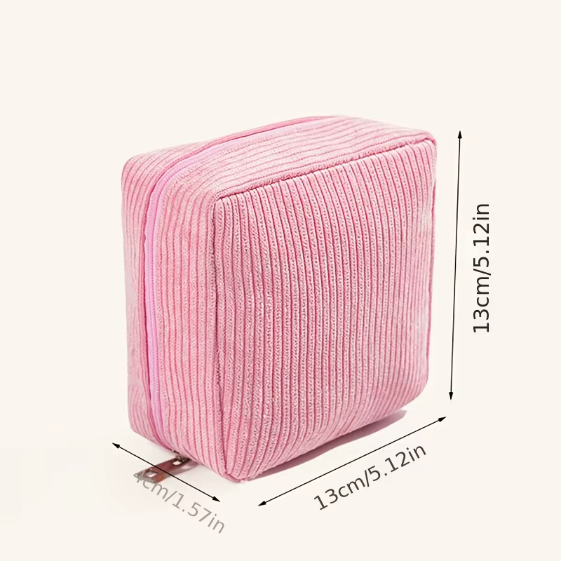 Sac de rangement pour serviettes hygiéniques 2026 en tissu peluche épais