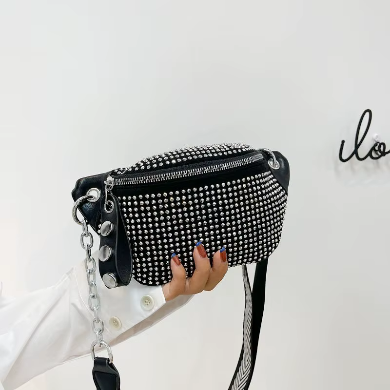 Sac banane vintage de luxe pour femme