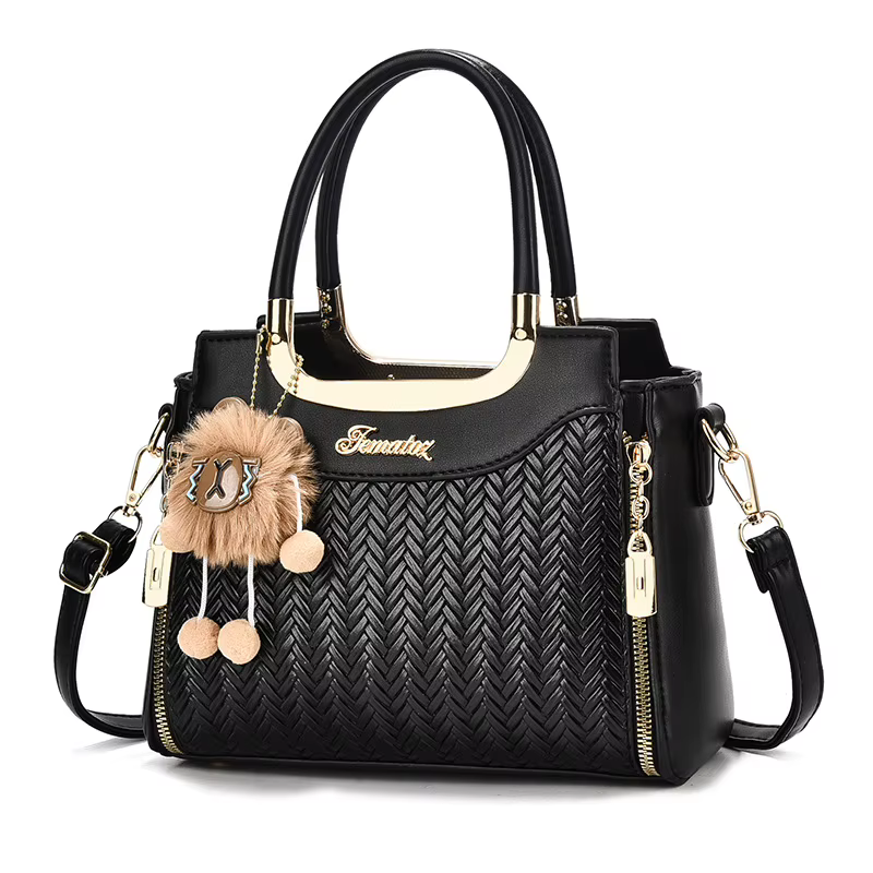 Luxueux sac à bandoulière tissé de grande capacité pour femmes
