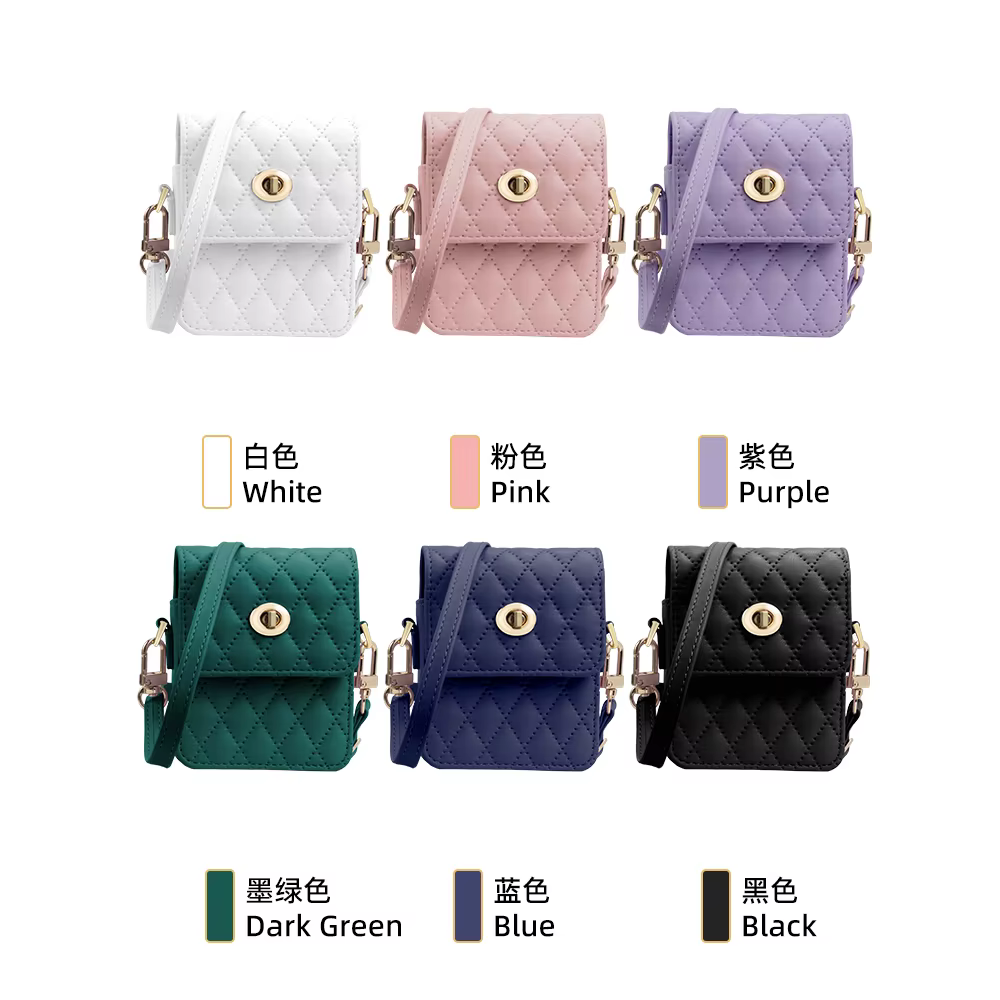 Mini sac de téléphone en cuir PU pour femmes et filles